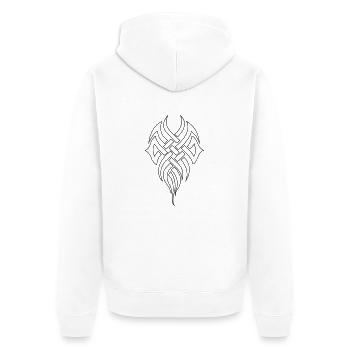 tribal_01 - Veste à capuche bio Premium Unisexe - blanc - Dos - Thijin (182cm)