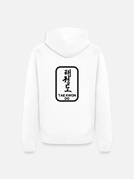 Taekwondo Taekwondoin Tae-Kwon-Do Tae Kwon Do - Unisex Premium Bio Zip Hoodie - Weiß
