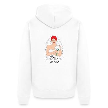 Bride On Tour Rouge 2 - Veste à capuche bio Premium Unisexe - blanc - Dos - Thijin (182cm)