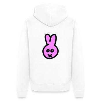 Lapin 2c - Veste à capuche bio Premium Unisexe - blanc - Dos - Thijin (182cm)
