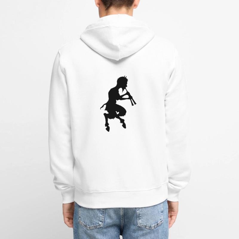 pan faune devil devil Veste à capuche bio Premium Unisexe