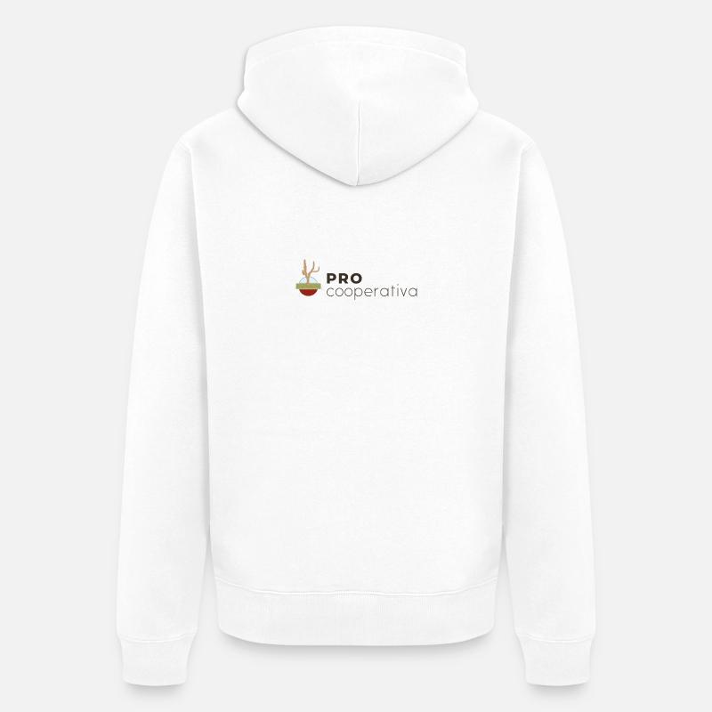 PRO_CAST - Veste à capuche bio Premium Unisexe - blanc