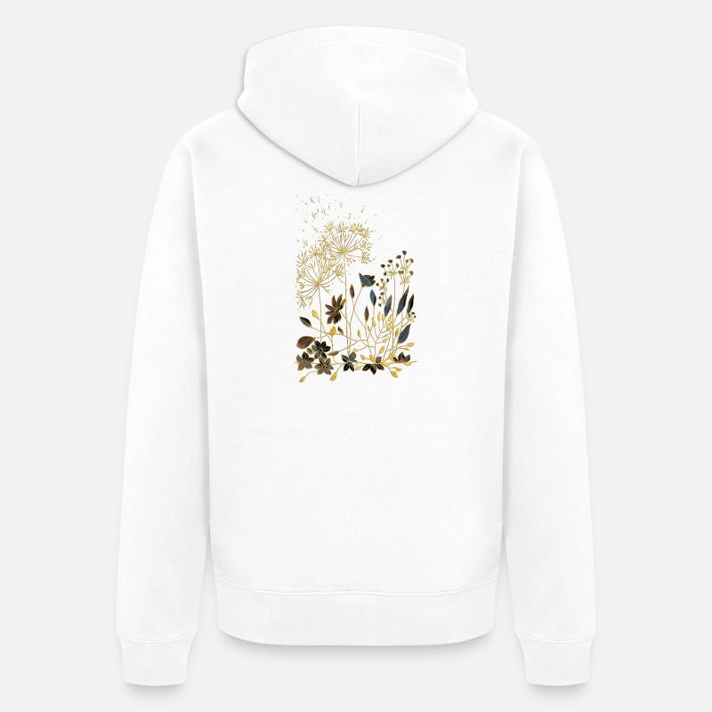 Fleur - Veste à capuche bio Premium Unisexe - blanc