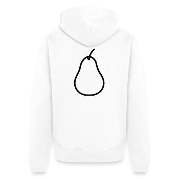 poire - Veste à capuche bio Premium Unisexe - blanc - Dos - Thijin (182cm)