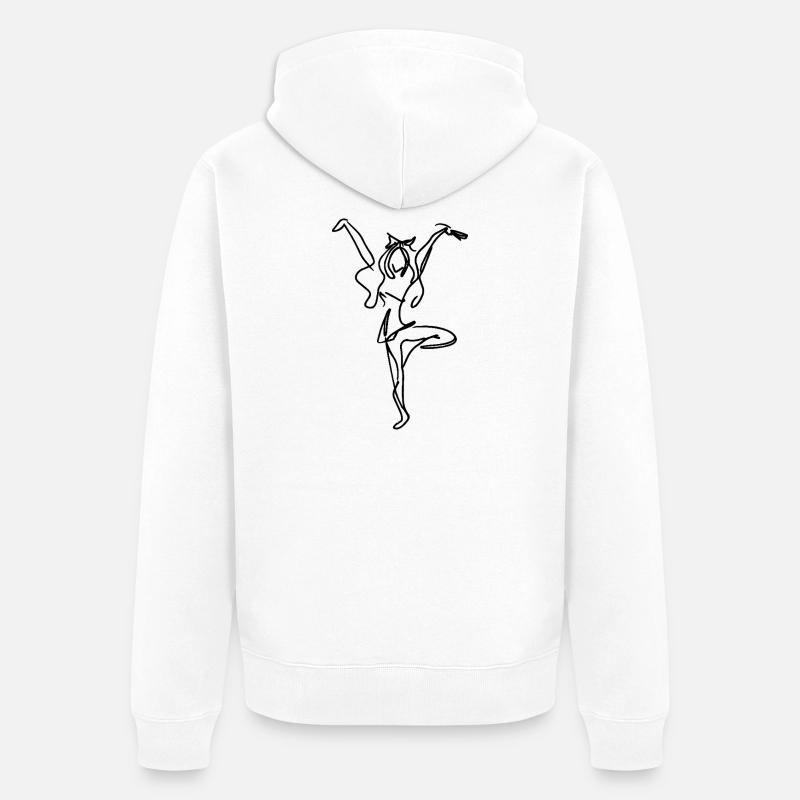 cheerleader - Veste à capuche bio Premium Unisexe - blanc