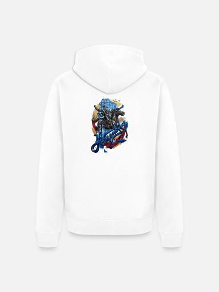 Gaucho Argentina - Unisex Premium Bio Zip Hoodie - Weiß
