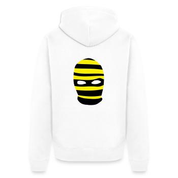 Balaclava - Unisex Premium Organic Zip Hoodie - white - Back - Thijin (182cm)