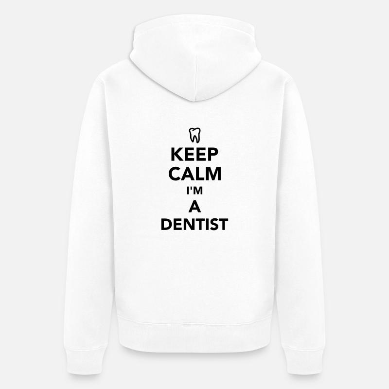 Dentiste - Veste à capuche bio Premium Unisexe - blanc