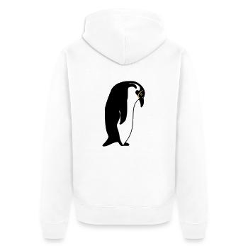 manchot - Veste à capuche bio Premium Unisexe - blanc - Dos - Thijin (182cm)