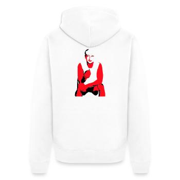 Frère - Veste à capuche bio Premium Unisexe - blanc - Dos - Thijin (182cm)