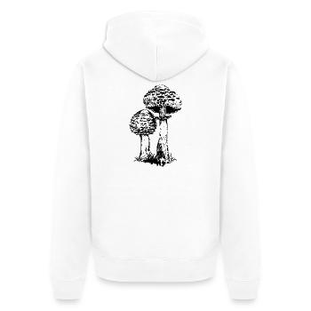 ACCUMULATOR MUSHROOM - Unisex Premium Organic Zip Hoodie - white - Back - Thijin (182cm)