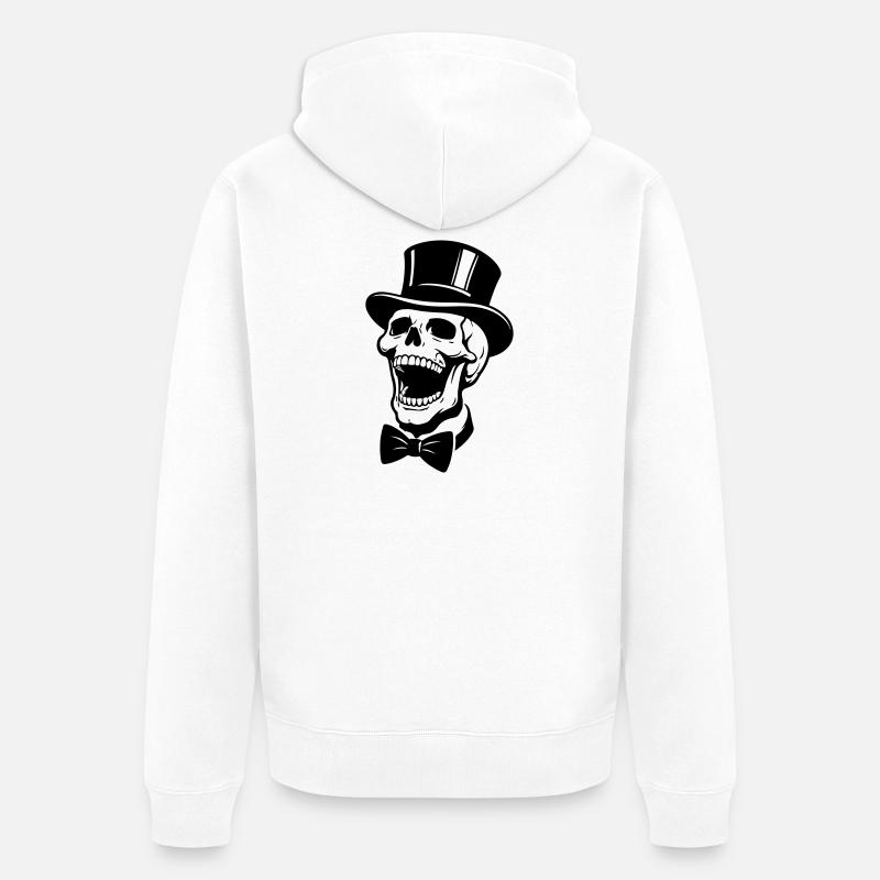Jga du Crâne du Marié - Veste à capuche bio Premium Unisexe - blanc