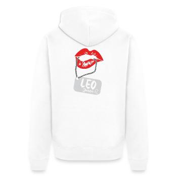 Signe du zodiaque Lion - Veste à capuche bio Premium Unisexe - blanc - Dos - Thijin (182cm)