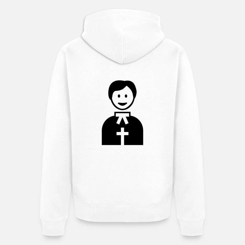 Pasteur - Veste à capuche bio Premium Unisexe - blanc