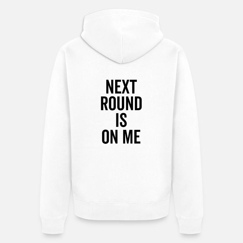 Le prochain tour, c’est moi - Veste à capuche bio Premium Unisexe - blanc