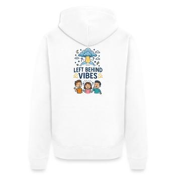 Vibrations de Left Behind - Veste à capuche bio Premium Unisexe - blanc - Dos - Thijin (182cm)
