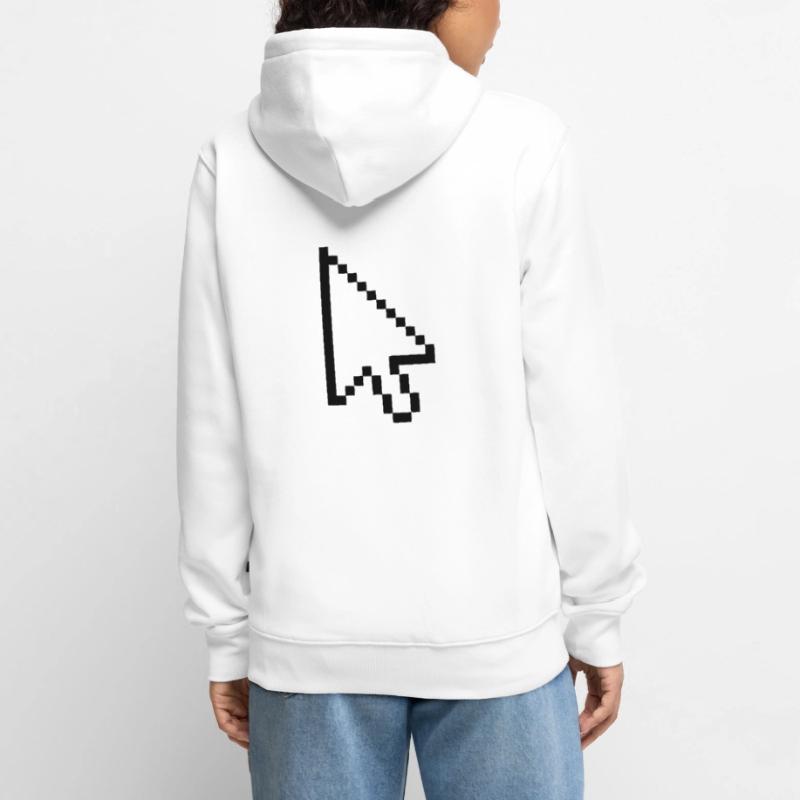 Mouse Cursor Geschenk Geschenkidee Unisex Premium Bio Zip Hoodie