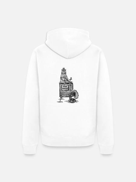 Stay Asleep - Unisex Premium Bio Zip Hoodie - Weiß
