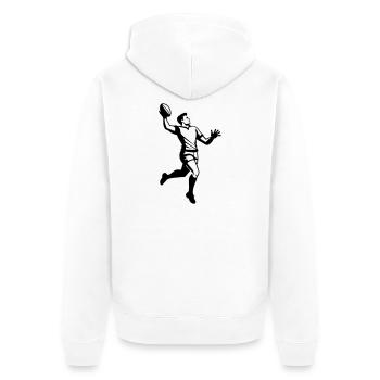 Rugby - Veste à capuche bio Premium Unisexe - blanc - Dos - Thijin (182cm)