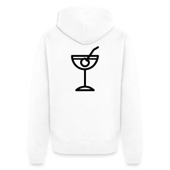 cocktail - Veste à capuche bio Premium Unisexe - blanc - Dos - Thijin (182cm)