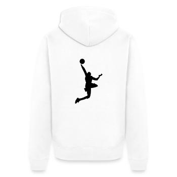 Basketball - basket - Veste à capuche bio Premium Unisexe - blanc - Dos - Thijin (182cm)