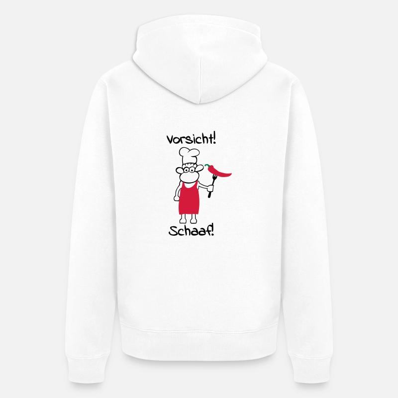 Attention schaaf! - Veste à capuche bio Premium Unisexe - blanc