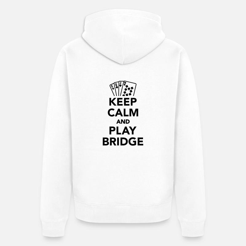 Bridge - Unisex Premium Bio Zip Hoodie - Weiß