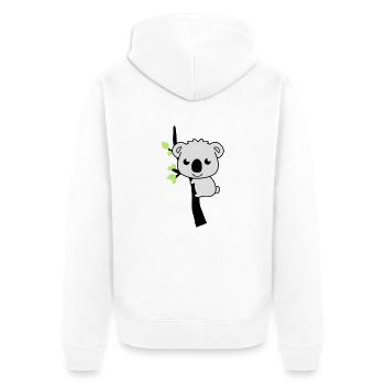 sweet_koala_002 - Veste à capuche bio Premium Unisexe - blanc - Dos - Thijin (182cm)