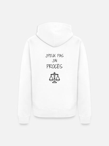 avocat / avocate / justice / loi - Veste à capuche bio Premium Unisexe - blanc