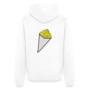 Cornet de Frites - Veste à capuche bio Premium Unisexe - blanc - Dos - Thijin (182cm)
