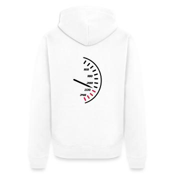tacho02 - Veste à capuche bio Premium Unisexe - blanc - Dos - Thijin (182cm)