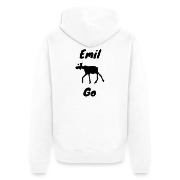 Emil l’orignal - Veste à capuche bio Premium Unisexe - blanc - Dos - Thijin (182cm)