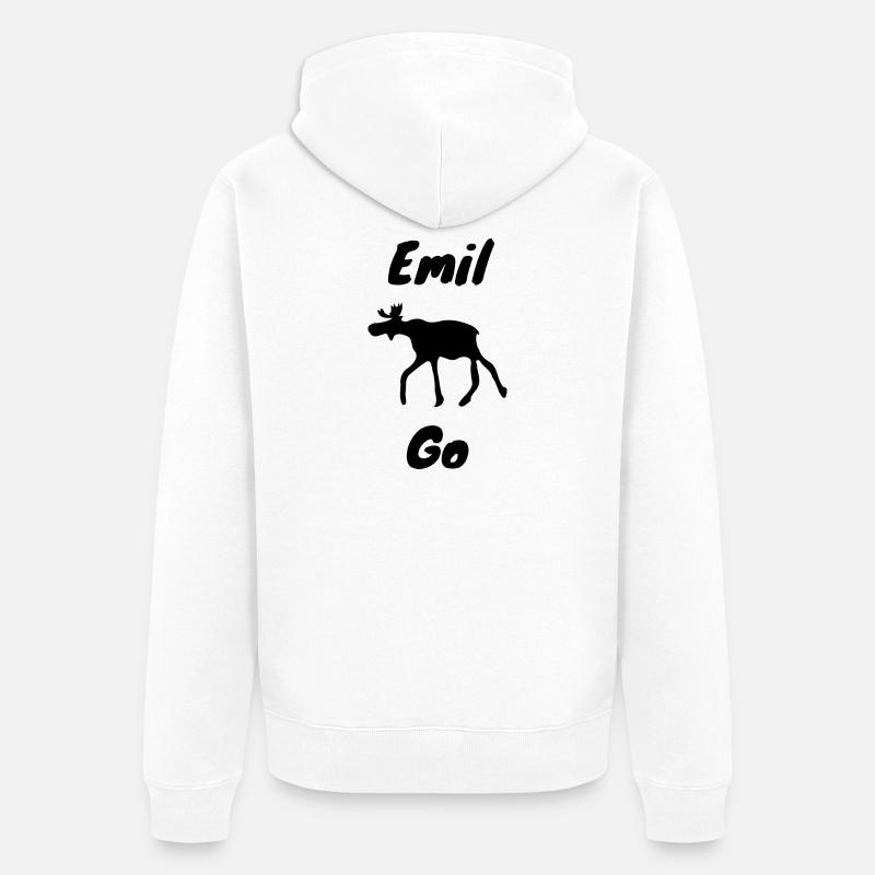 Emil l’orignal - Veste à capuche bio Premium Unisexe - blanc