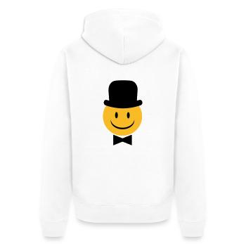 groom - Unisex Premium Organic Zip Hoodie - white - Back - Thijin (182cm)