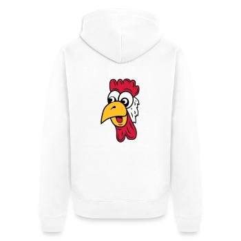 hahn - Unisex Premium Organic Zip Hoodie - white - Back - Thijin (182cm)