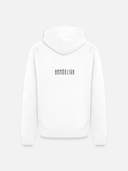 unmöglich - Unisex Premium Bio Zip Hoodie - Weiß