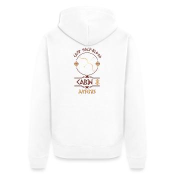 Cabin #8 in Camp Half Blood, Child of Artemis - Unisex Premium Organic Zip Hoodie - white - Back - Thijin (182cm)