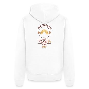 Cabin #14 in Camp Half Blood, Child of Iris - Unisex Premium Organic Zip Hoodie - white - Back - Thijin (182cm)