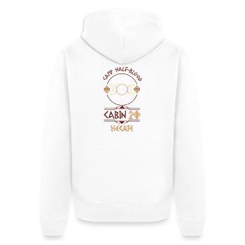 Cabin #20 in Camp Half Blood, Child of Hecate - Unisex Premium Organic Zip Hoodie - white - Back - Thijin (182cm)