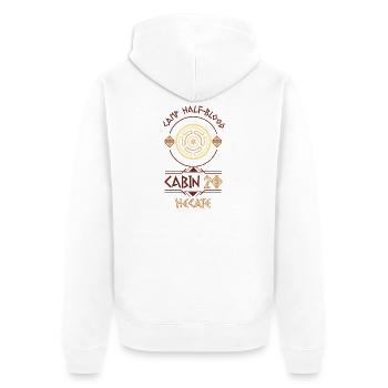 Cabin #20 in Camp Half Blood, Child of Hecate - Unisex Premium Organic Zip Hoodie - white - Back - Thijin (182cm)