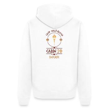 Cabin #20 in Camp Half Blood, Child of Hecate - Unisex Premium Organic Zip Hoodie - white - Back - Thijin (182cm)