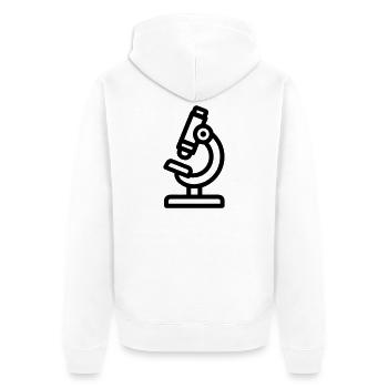 microscope - Veste à capuche bio Premium Unisexe - blanc - Dos - Thijin (182cm)