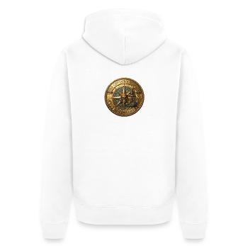 « Pièce de pirate ancienne ancienne »). - Veste à capuche bio Premium Unisexe - blanc - Dos - Thijin (182cm)