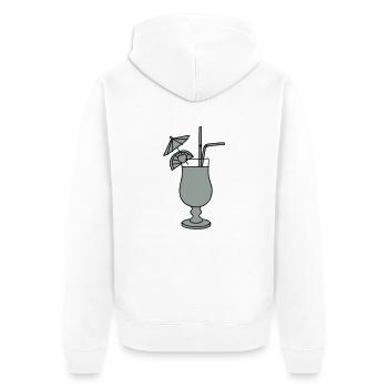 Cocktail 2 - Veste à capuche bio Premium Unisexe - blanc - Dos - Thijin (182cm)