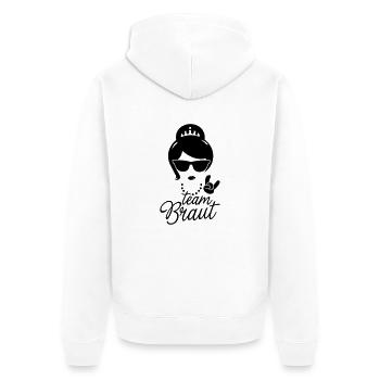 JGA équipe jeune mariée cerf de mariage nuptiale - Veste à capuche bio Premium Unisexe - blanc - Dos - Thijin (182cm)