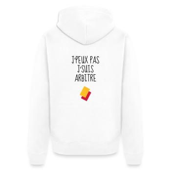 Arbitre / Arbitrage / Sport / Sifflet - Veste à capuche bio Premium Unisexe - blanc - Dos - Thijin (182cm)
