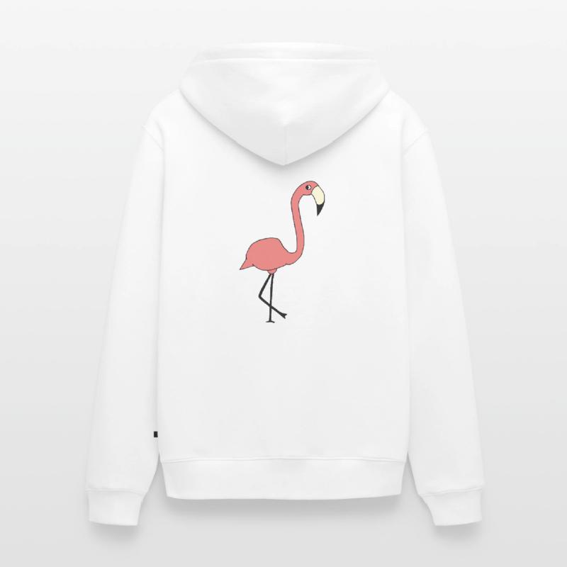flamingo Unisex Premium Bio Zip Hoodie