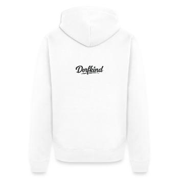 Village Child Lettering - Unisex Premium Organic Zip Hoodie - white - Back - Thijin (182cm)