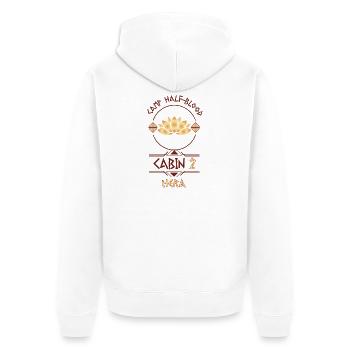 Cabin #2 in Camp Half Blood, Child of Hera - Unisex Premium Organic Zip Hoodie - white - Back - Thijin (182cm)