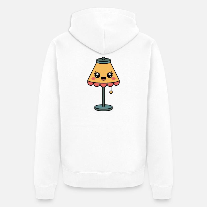 Lampe Lampe de table Comique mignonne - Veste à capuche bio Premium Unisexe - blanc